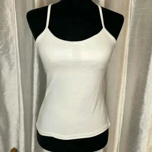 Stori Katy Hearn Women’s 6 White Racerback Strappy Cami